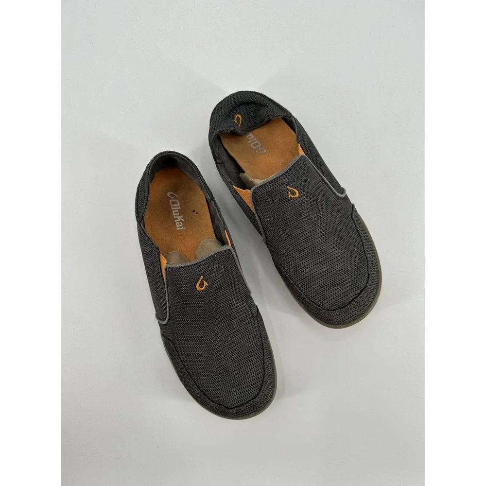 Olukai Men's Nohea Mesh Slip-On Shoes Men's Grey‎ Sneakers Size 9